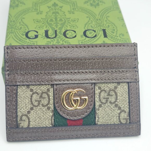 Gucci GG Canvas Card Organizer with Web Stripe - Picture 3 of 4